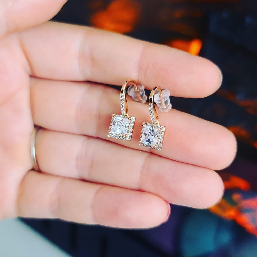 Gold Plated Zirconia Earrings 🤩